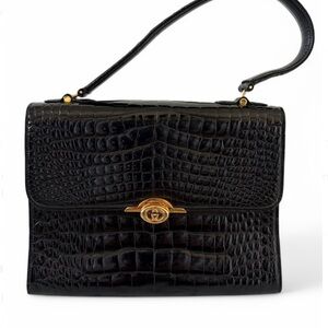 ❗️SOLD❗️ Authentic Vintage Gucci Crocodile Handbag